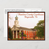 Hawkins County Courthouse - Rogersville, TN Briefkaart (Voorkant / Achterkant)