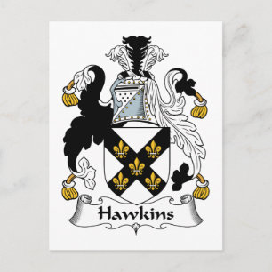 Hawkins Family Crest Briefkaart