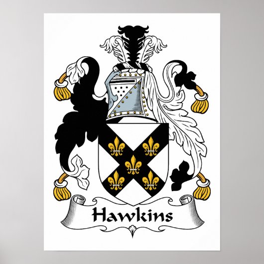 Hawkins Family Crest Poster (Voorkant)