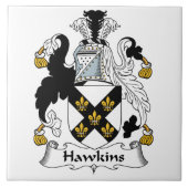 Hawkins Family Crest Tegeltje (Voorkant)