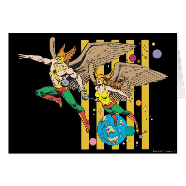 Hawkman en Hawkwoman (Voorkant Horizontaal)
