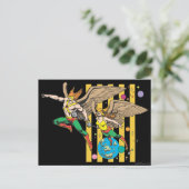 Hawkman en Hawkwoman Briefkaart (Staand voorkant)