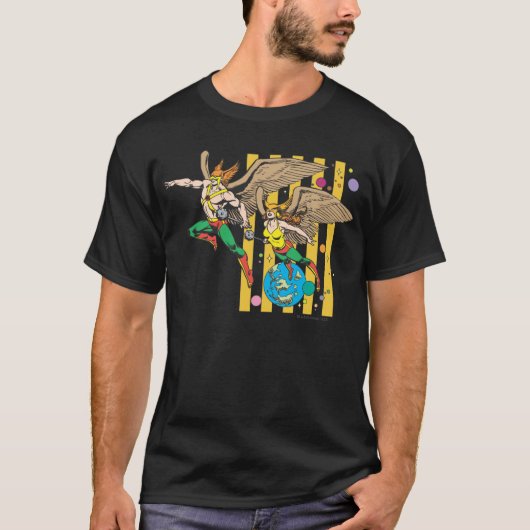 Hawkman en Hawkwoman T-shirt (Voorkant)