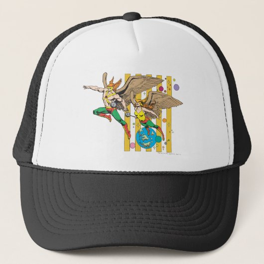 Hawkman en Hawkwoman Trucker Pet (Voorkant)