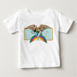 Hawkman Flies Thru Sky