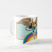 Hawkman Flies Thru Sky Koffiemok (Voorkant links)