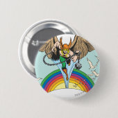 Hawkman Flies Thru Sky Ronde Button 5,7 Cm (Voorkant /achterkant)