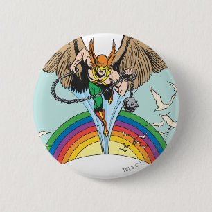 Hawkman Flies Thru Sky Ronde Button 5,7 Cm