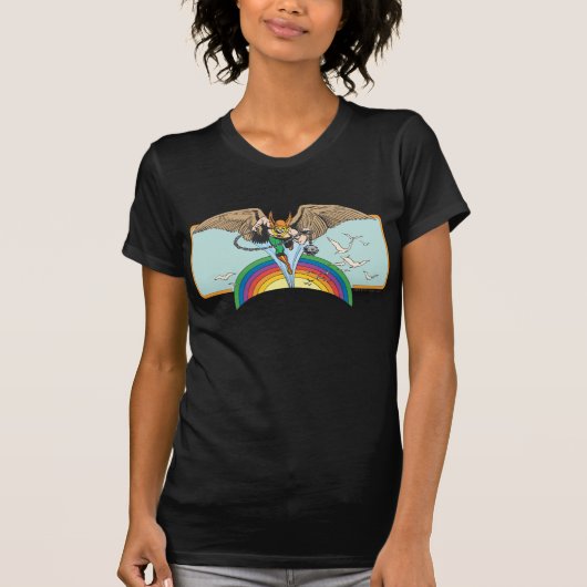 Hawkman Flies Thru Sky T-shirt (Voorkant)