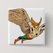 Hawkman Flies Vierkante Button 5,1 Cm (Voorkant)