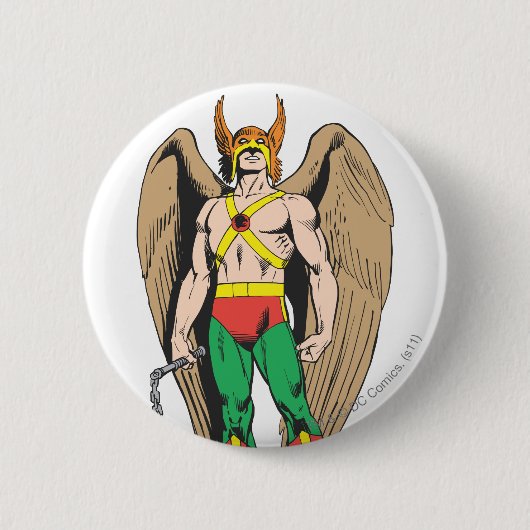 Hawkman Ronde Button 5,7 Cm (Voorkant)