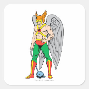 Hawkman Standing Pose Vierkante Sticker