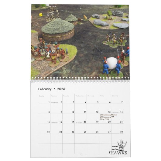 HAWKs 2019 Miniaturen Wandkalender voor games Kalender (Feb 2026)