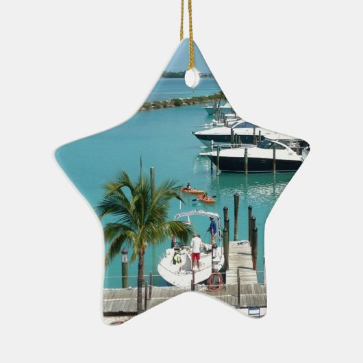 Hawk's Cay Marina Keramisch Ornament (Rechts)