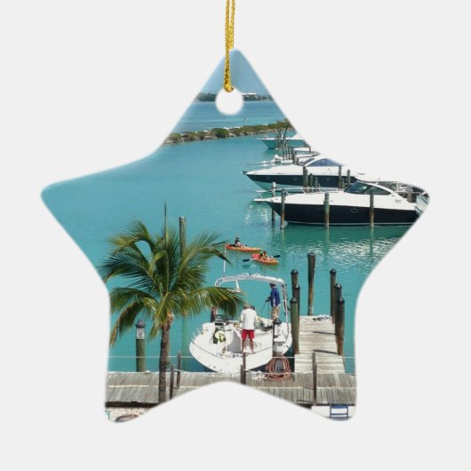 Hawk's Cay Marina Keramisch Ornament (Voorkant)