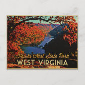 Hawks Nest SP West Virginia Briefkaart (Voorkant)
