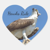 Hawks Ospreys Rule Hart Sticker (Voorkant)