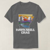 Hawksbill Crag Arkansas Artistieke Natuur in openl T-shirt (Design voorkant)