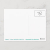 Hawksbill Zee Turtle Briefkaart (Achterkant)