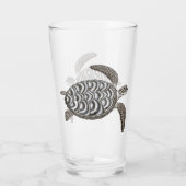 Hawksbill Zee Turtle Glass Tumbler (Achterkant)