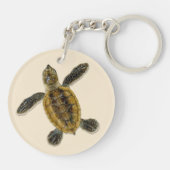 Hawksbill Zee Turtle Hatchling Sleutelhanger (Achterkant)