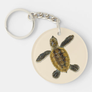Hawksbill Zee Turtle Hatchling Sleutelhanger