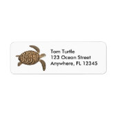 Hawksbill Zee Turtle Label (Voorkant)
