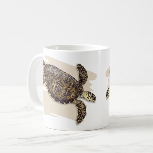 Hawksbill Zee Turtle Mok (Voorkant links)