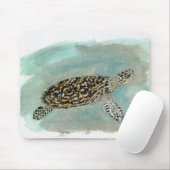 Hawksbill Zee Turtle Mousepad Muismat (Met muis)