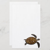 Hawksbill Zee Turtle Stationery Briefpapier (Voorkant / Achterkant)
