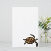 Hawksbill Zee Turtle Stationery Briefpapier (Staand voorkant)