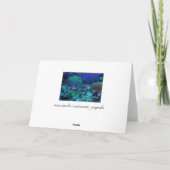 Hawksbill Zee Turtle Wenskaart Bedankkaart (Achterkant)