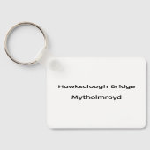 Hawksclough Bridge, Mytholmroyd Sleutelhanger (Achterkant)