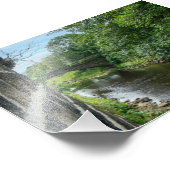 Hawksclough Brug over de rivier Calder Foto Afdruk (Hoek)