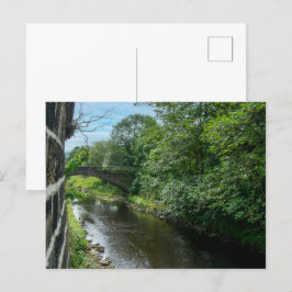 Hawksclough-brug over de rivier de Calder Briefkaart