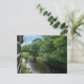 Hawksclough-brug over de rivier de Calder Briefkaart (Staand voorkant)