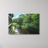Hawksclough-brug over de rivier de Calder Canvas Afdruk (Voorkant)