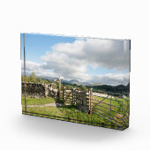 Hawkshead Cumbria England Kaart Poster Fotoblokken (Rechts)