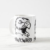 Hawkward - Awkward Hawk Pun Koffiemok (Voorkant links)