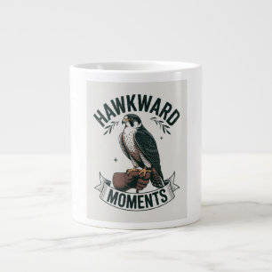 Hawkward Momenten - Grappige Havik & Vogel Liefheb Grote Koffiekop