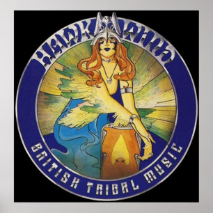 HAWKWIND - BRITISH TRIBAL MUSIC POSTER