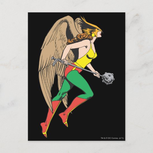 Hawkwoman Profile Briefkaart (Voorkant)