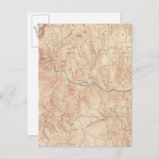 Hawley, Massachusetts Briefkaart (Voorkant / Achterkant)