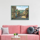 Haworth Yorkshire Dales Scenic Picturesque Canvas Afdruk (Insitu (Woonkamer))