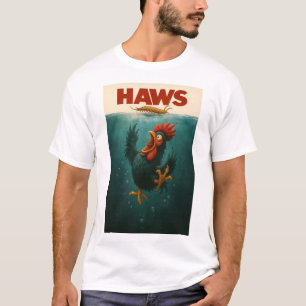 HAWS Parodie Poster – Grappige Kip vs Duizendpoot T-shirt