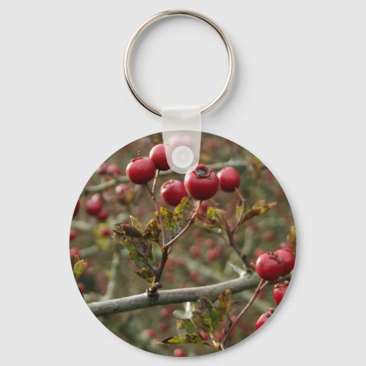 Hawthorn Berries Sleutelhanger (Voorkant)