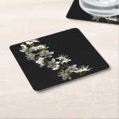 Hawthorn Bloemen coastercna Kartonnen Onderzetters (Schuin)