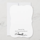 Hawthorn Blossom Huwelijksuitnodiging Kaart (Achterkant)