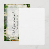 Hawthorn Blossom Wedding RSVP Kaart (Voorkant / Achterkant)