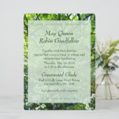Hawthorn en Oak Handfasting Invitation Kaart (Staand voorkant)